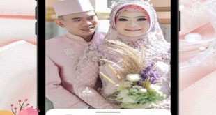 Hijab Wedding Couple Selfie Camera